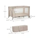 Манеж-ліжко Kinderkraft Joy 2 Beige, 5902533925124 - зображення 10
