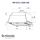 Вытяжка на кухню Minola HBI 5722 BL 1200 LED, черная мощная встраиваемая кухонная вытяжка, 1200 куб. м., 52 см - изображение 9