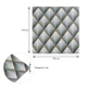 Панель стеновая самоклеющая декоративная 3D Sticker Wall 700х700х4мм ромбы серые (D) SW-00001986 - изображение 5