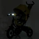 Дитячий триколісний велосипед Turbo Trike MT 1006-10, зі світлом, музикою та батьківською ручкою, жовтий - зображення 11