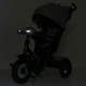 Велосипед-коляска с родительской ручкой TURBO TRIKE MT 1007-2 поворотное сиденье, надувные колеса, Темно-серый - изображение 13
