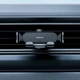 Тримач для телефону в машину в повітропровід Baseus SUWX010001 Stable Gravitational Car Mount Lite (Air Outlet Version) 5.4 - 6.7" Black - зображення 10