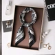Жіноча хустка бандана шарф пов'язка на шию сумку голову Honey Fashion Accessories чорний (12-177) - зображення 2