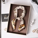 Жіноча хустка бандана шарф пов'язка на шию сумку голову Honey Fashion Accessories бежевий (12-171) - зображення 4