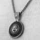 Срібний кулон "Знак зодіаку Лев" з ебеном 1041лев Онікс - зображення 7