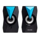 Комп'ютерні колонки 2.0 Microlab B-22 6Вт RGB Led USB Black-Blue - зображення 2