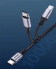 Кабель UGREEN US261 USB 2.0 Type-C MM 2м 18W никелированная алюминиевая оплетка Black (50152) - изображение 6
