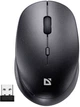 Беспроводная бесшумная мышка Defender Auris MB-027 USB 3 кН 1600 dpi Black (52027) - изображение 3