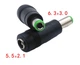 Перехідник живлення S1020 з DC 5.5x2.1мм на DC 6.3x3.0мм Black - зображення 5