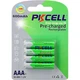 Аккумулятор PKCELL AAA600-4B RTU AAA 600mAh 1.2V Ni-MH RTU rechargeable battery 4 шт - изображение 1