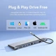 Док-станція USB3.1 Type-C --> HDMI/VGA/USB3.0x3/RJ45/SD/TF/TRRS 3.5mm/PD 100W Vention 11in1 - изображение 5