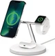 Зарядний пристрій бездротовий 3в1 MagSafe iPhone/Watch/AirPods Fast charger Pad, білий Belkin 000331230 - зображення 10