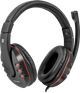 Проводные игровые наушники с микрофоном Defender Warhead G-160 jack 3.5 Black-Red - изображение 1