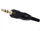Jack 3.5мм штекер стерео, с фиксирующей гайкой, 3.5 plug and jacket SB439B-PG-B+SA3.0, для мобильных радиосистем, контакты- покрытие золото, на кабель диам. от 2.5 до 6.0 мм, корпус- латунь, цвет- черный, I-Taki (Южная Корея) - изображение 2
