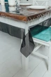 Силіконова скатертина з Чорною стразовою стрічкою 120х110 см - зображення 1