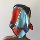 Женский платок бандана шарф повязка на шею сумку голову Honey Fashion Accessories красно-бирюзовый (12-183) - изображение 3