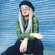 Женская топ кофточка со змеиным принтом гольф водолазка Honey Fashion Accessories M/L зеленый (10-123) - изображение 3