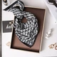 Женский платок бандана шарф повязка на шею сумку голову Honey Fashion Accessories черный (12-178) - изображение 4