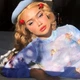 Жіночий прозорий топ кофтинка гольф водолазка Honey Fashion Accessories S/М синій (10-121) - зображення 3