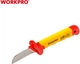 Нож строительный Workpro Pro Plus для снятия изоляции прямой диэлектрический 50x180 мм EN/IEC 60900 10000V (WP344004) - изображение 3