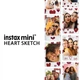 Фотобумага Fujifilm Instax Mini HEART SKETCH instant Film 10 листов (1 картридж = 10 фотографий) для фотокамер моментальной печати Instax Mini 12, 11, 9, 7S, 25, 40, 50, 70, 90, LiPlay, Link, Link2 - изображение 2