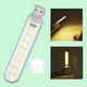 Карманный мини USB фонарик брелок светодиодный LED лампа от USB, 8 светодиодов - изображение 1