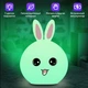 Нічник силіконовий акумуляторний Goodly Rabbit "Кролик" білий - зображення 2