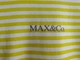 Приталена жіноча футболка у смужку Max&Co L білий/жовтий - зображення 9
