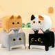 Мягкая плюшевая игрушка квадратный Кот, Котокуб 30 см Чёрный - изображение 2