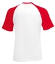 Футболка мужская Fruit of the Loom Valueweight baseball XXL Белый с алым (0610260WM2XL) - изображение 2