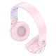 Беспроводные детские наушники HOCO W50 с RGB подсветкой |BT5.3, AUX/TF, 12h| pink - изображение 4