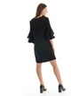 Сукня з подвійним воланом BEBE PLUS 21546 S (38598S) Чорний - зображення 2