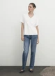 Жіноча футболка Massimo Dutti біла розмір S (338988) - зображення 1