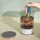 Електричний автоматичний очищувач пензлів для макіяжу 2 в 1 Makeup Brush Cleaner Білий - зображення 4