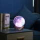 Настільний світильник нічник дитячий місяць 3D Космос Lamp 15 см 16 кольорів із пультом - зображення 6