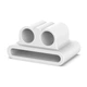 Силиконовый держатель для беспроводных наушников AirPods на ремешок часов, белый "G" (86012657) - изображение 1