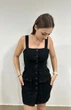 Жіноча джинсова приталена сукня Н&М (57431) XS Чорна - зображення 1