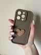 Чехол для телефона Iphone 15 Pro 3D Love Heart Brown - зображення 3