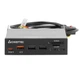 Внутренний картридер Card Reader Chieftec CRD-908H 2x USB3.2 2x Type-C 1x PD3.0 1x QC3.0 USB 3.5" Black - изображение 2