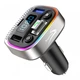 Автомобильный FM-трансмиттер ресивер Aspiring Wave 8 PD 48W LED Bluetooth DSP QC3.0 USB-C Вольметр Silver-Black (WA.6002) - изображение 6
