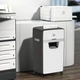 Знищувач документів шредер HP OneShred 24CC A4 80g х24 листів 4*35 30л White-Black - зображення 6