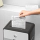 Знищувач документів шредер HP OneShred 24CC A4 80g х24 листів 4*35 30л White-Black - зображення 8