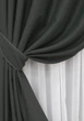 Комплект готових штор VR-Textil Блекаут Midnight № 1400ш Темно-сірий 100х270 см 2 шт (31-0036) - зображення 4