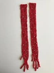 Вечірні рукавички в сітку з декором "сяючі камінці" Honey Fashion Accessories S/M/L червоний (7-34) - изображение 3