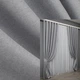 Комплект готових штор VR-Textil Льон-блекаут № 1397ш Сірий 100х270см 2 шт (31-662) - зображення 1