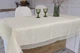 Скатерть праздничная с кружевом 150x220 см тканевая 3385-dk - изображение 1