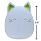 Maskotka Squishmallows Jiovanne - Lavender Cat (196566187092) - obraz 6