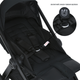 Универсальная коляска 2в1 El Camino GENESIS ME 1126 Jet Black Черный - изображение 10