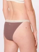 Набор трусиков бикини женских хлопковых Sloggi GO Ribbed Tanga C2P 10213180 XS 2 шт Коричневый/Бежевый (7613139204930) - изображение 3