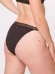 Набор трусиков бикини женских хлопковых Sloggi GO Ribbed Tanga C2P 10213180 L 2 шт Черных (7613141016248) - изображение 3